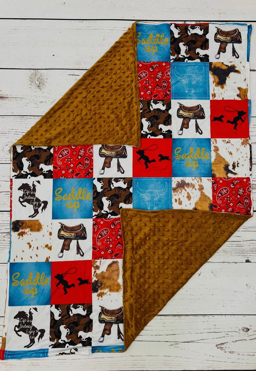 Saddle up stroller blanket