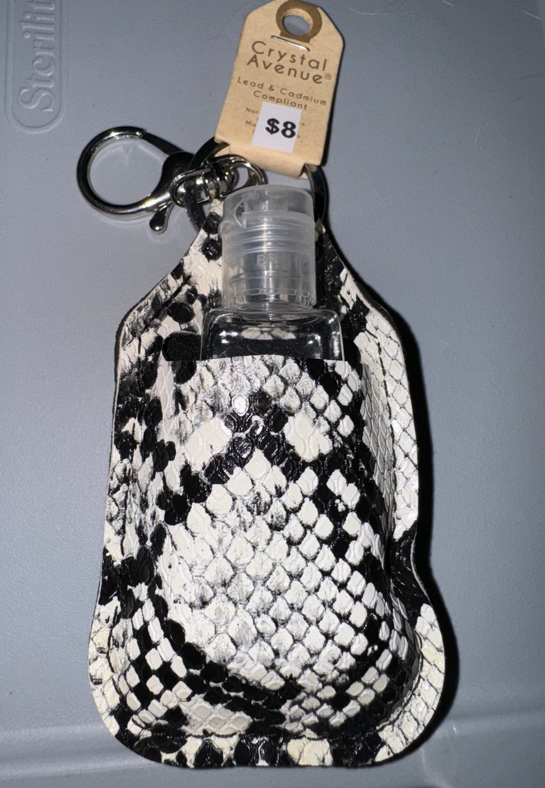 Snake Hand Sanitizer Keychain Holder