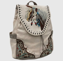 Load image into Gallery viewer, White Horse Backpack
