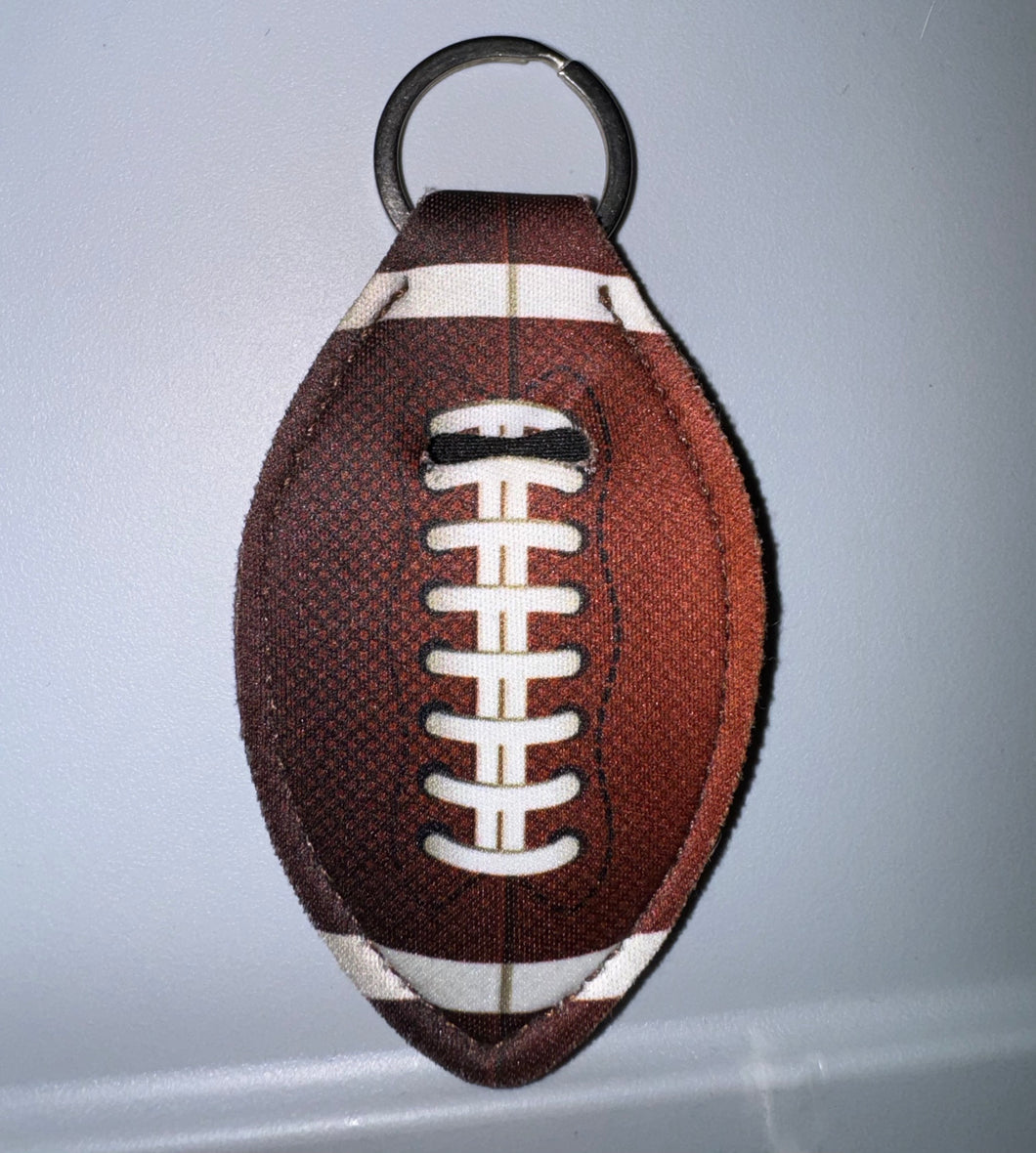 Football Lip Blam Keychain Holder