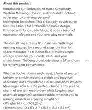 Load image into Gallery viewer, Western horse crossbody pouch
