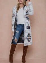 Load image into Gallery viewer, Ivory &amp; Multi Colored Cardigan
