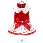 Load image into Gallery viewer, Christmas Candy Cane dress w/matching leash
