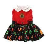 Load image into Gallery viewer, Gingerbread Dress w/ matching leash
