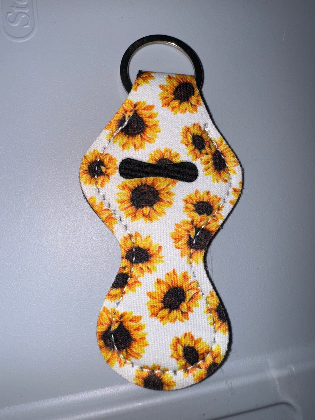 Daisy Lip Balm Keychain Holder